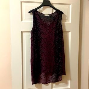 Vince Purple Sleeveless Blouse_100% Silk_Size Medium_ Like New